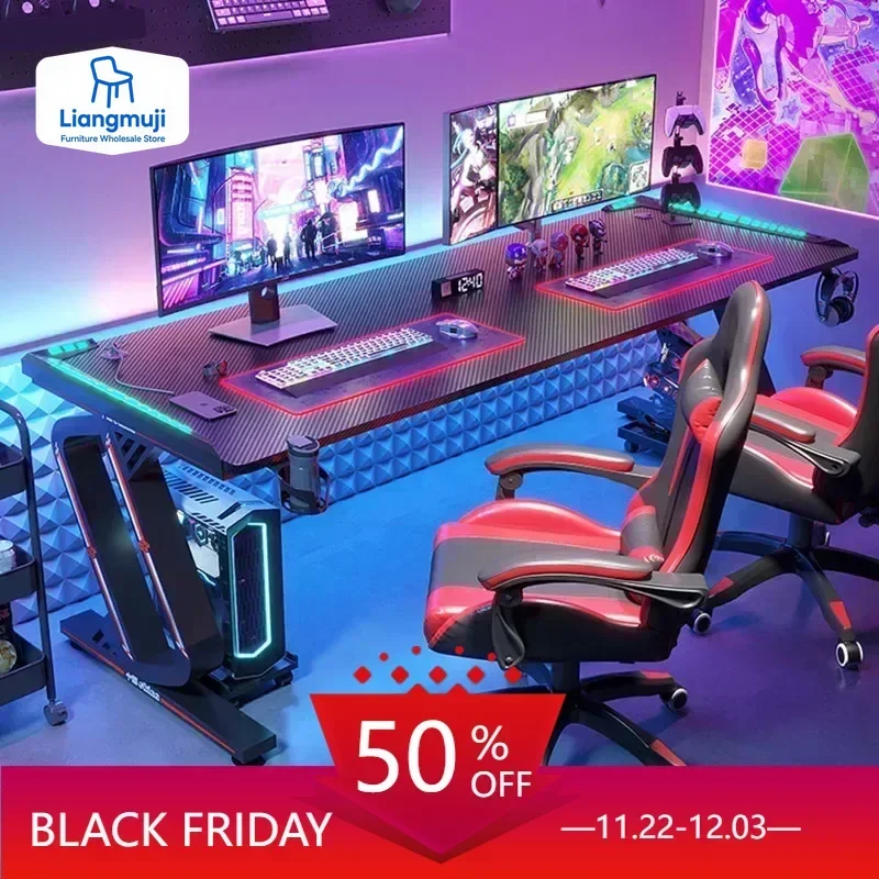 Desk Setup Simple - Acessórios de configuração de jogos armário