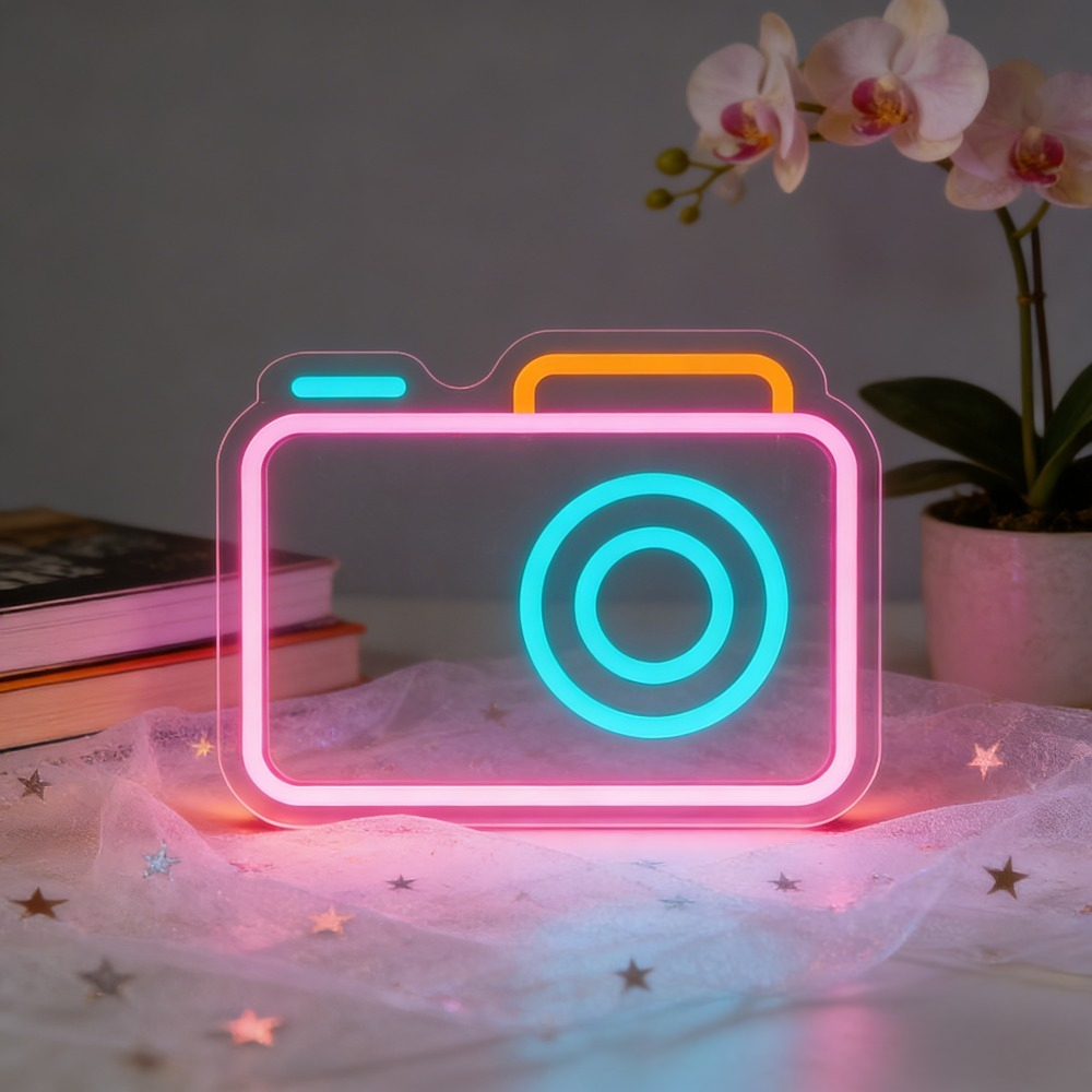 Desk Setup Studio - Letreiro de Neon LED para Câmera,