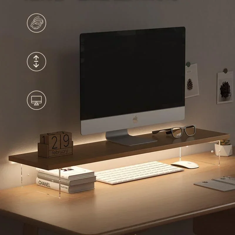 Desk Setup Ideas - Monitor de computador mesa baixa escritório