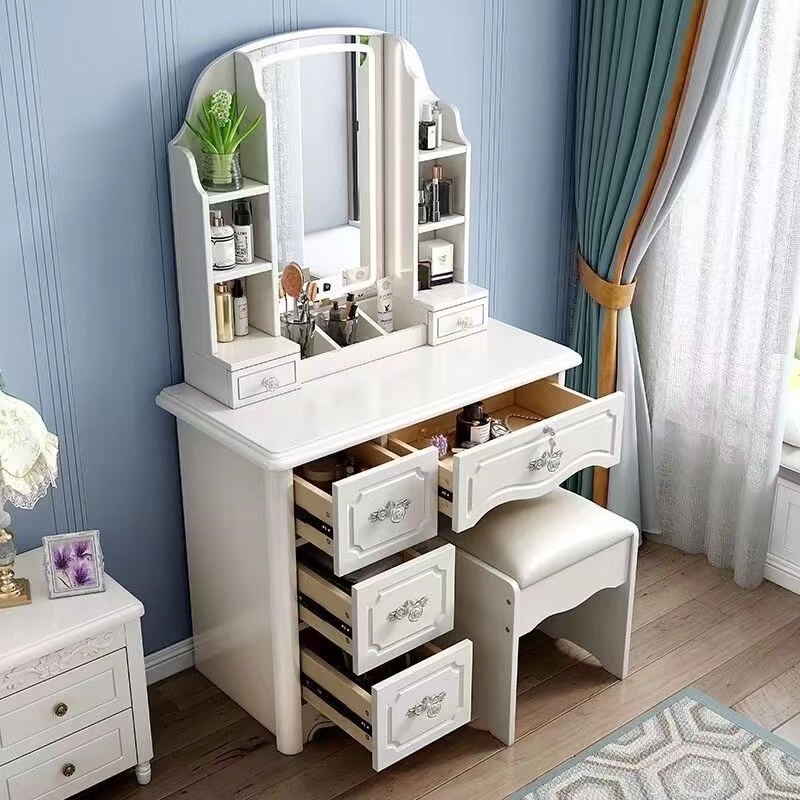 Desk Setup Simple - Conjunto de Mesas de Maquiagem Modernas