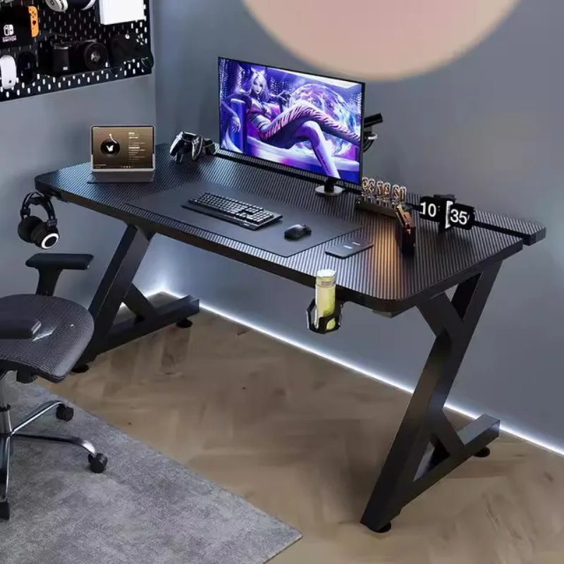 Q minimalista preto mesas de c - Desk Setup Notebook avaliação e preço