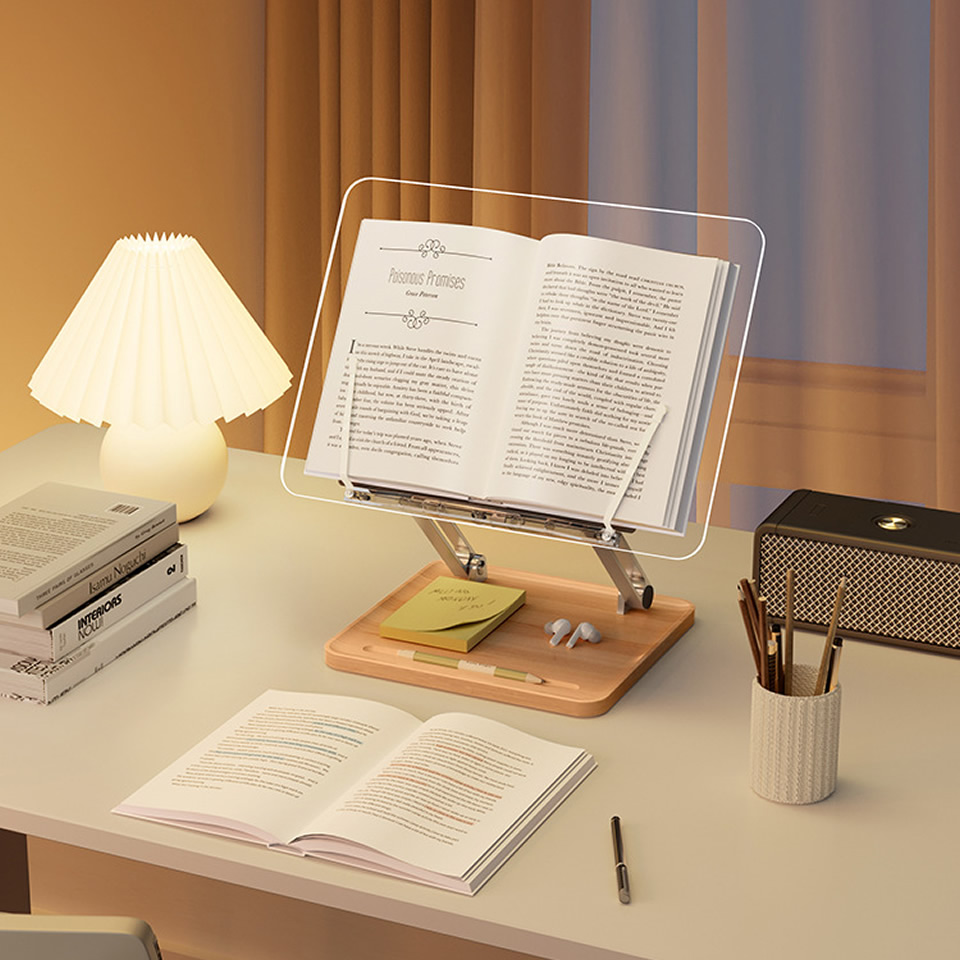 Suporte de Leitura de Madeira  - Desk Setup Wood avaliação e preço