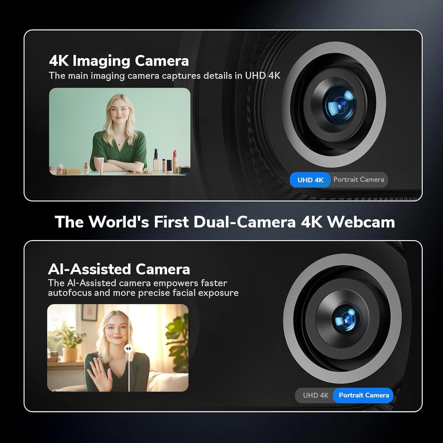 Webcam 4K EMEET com Câmera Dup - Desk Setup Ai avaliação e preço